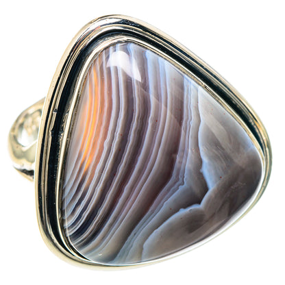 Botswana Agate Rings handcrafted by Ana Silver Co - RING93291