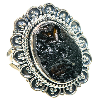 Tektite Rings handcrafted by Ana Silver Co - RING93301 - Photo 2