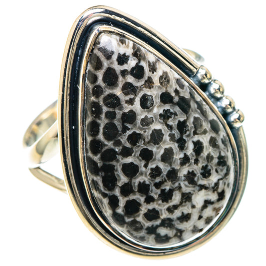 Stingray Coral Rings handcrafted by Ana Silver Co - RING93302