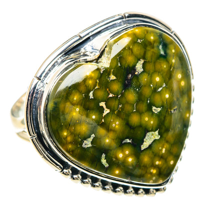 Ocean Jasper Rings handcrafted by Ana Silver Co - RING93305