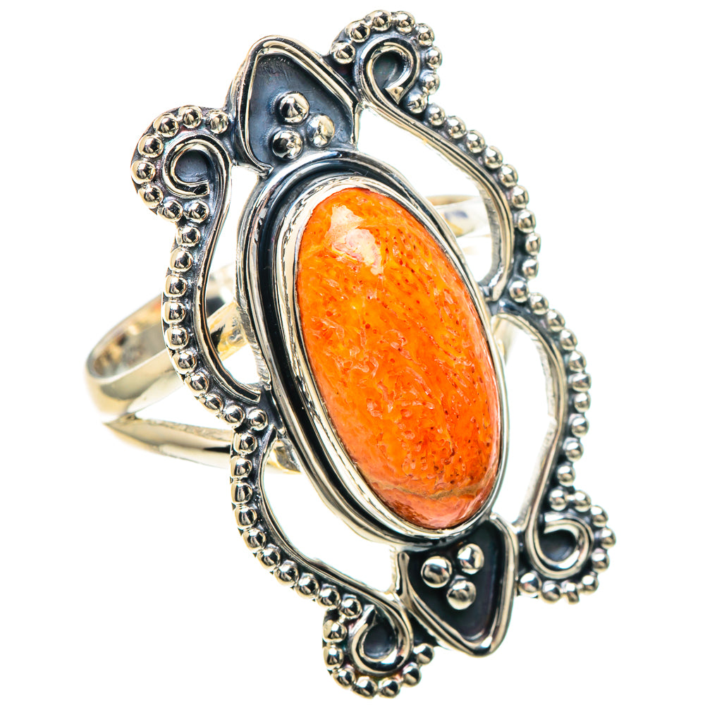 Sponge Coral Rings handcrafted by Ana Silver Co - RING93311