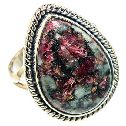 Russian Eudialyte Rings handcrafted by Ana Silver Co - RING93317