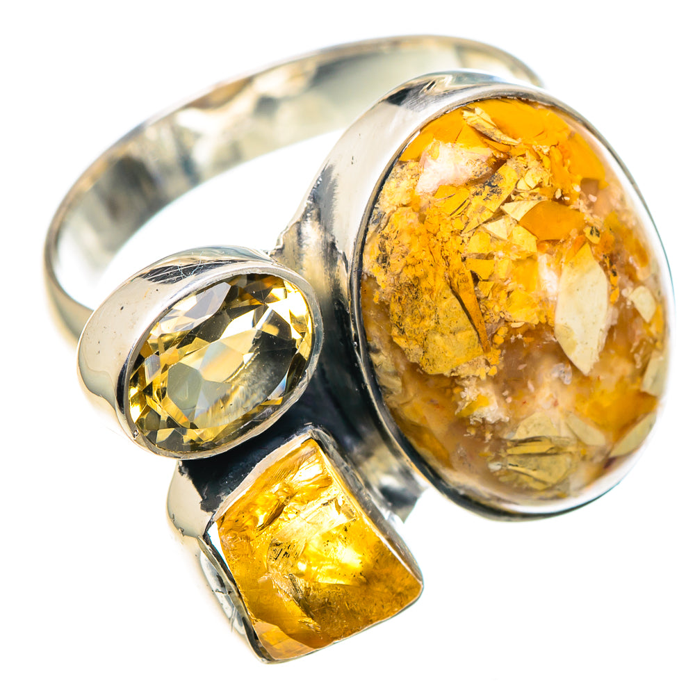 Brecciated Mookaite Rings handcrafted by Ana Silver Co - RING93328