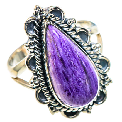 Charoite Rings handcrafted by Ana Silver Co - RING93332