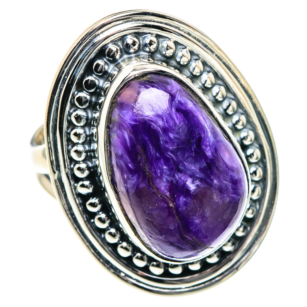 Charoite Rings handcrafted by Ana Silver Co - RING93353