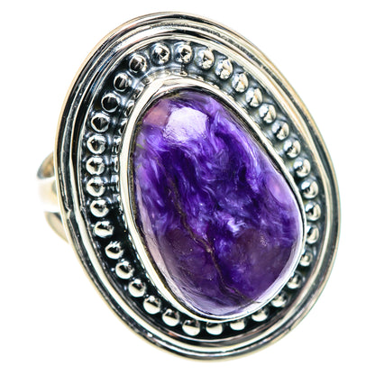 Charoite Rings handcrafted by Ana Silver Co - RING93353