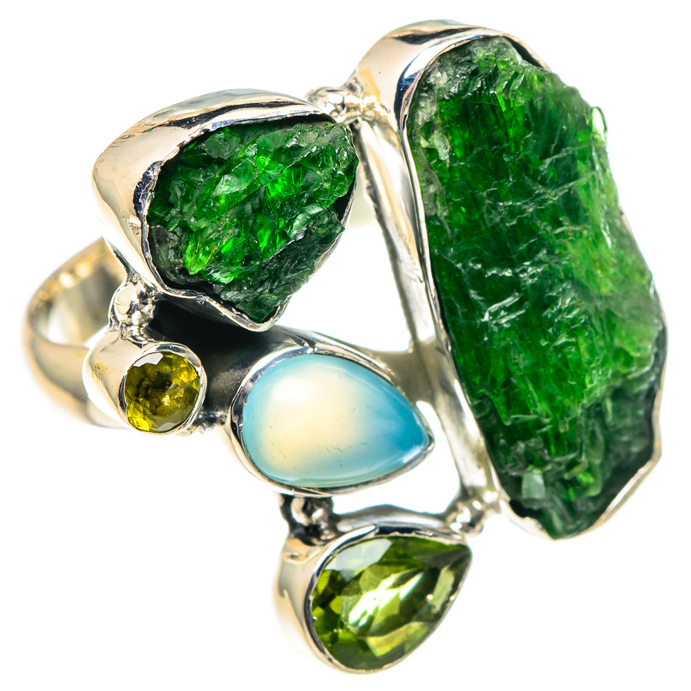 Chrome Diopside Rings handcrafted by Ana Silver Co - RING93362