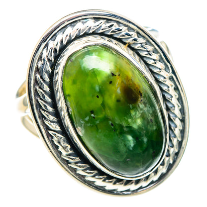 Australian Green Opal Rings handcrafted by Ana Silver Co - RING93363