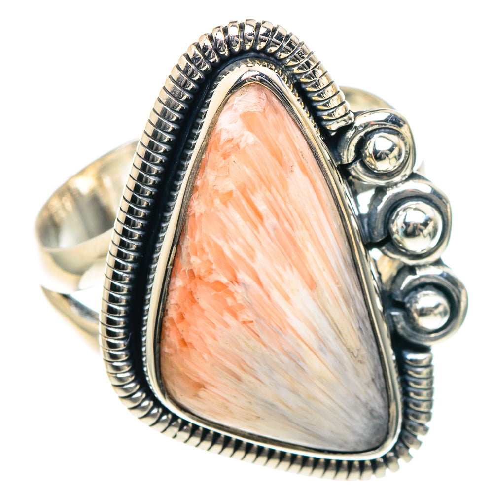 Scolecite Rings handcrafted by Ana Silver Co - RING93367
