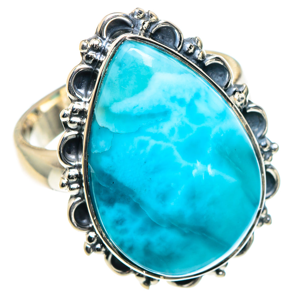 Larimar Rings handcrafted by Ana Silver Co - RING93378