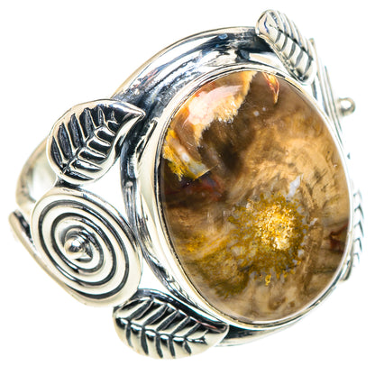 Petrified Wood Jasper Rings handcrafted by Ana Silver Co - RING93389 - Photo 2
