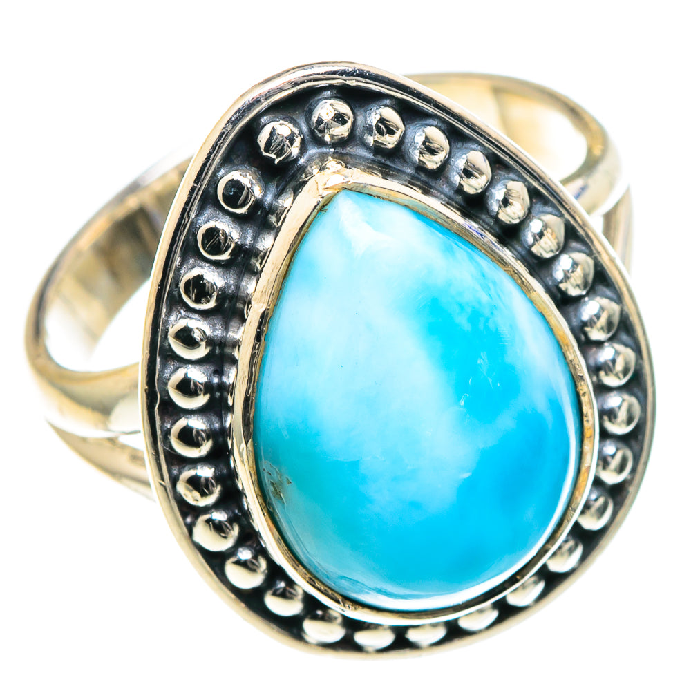 Larimar Rings handcrafted by Ana Silver Co - RING93403