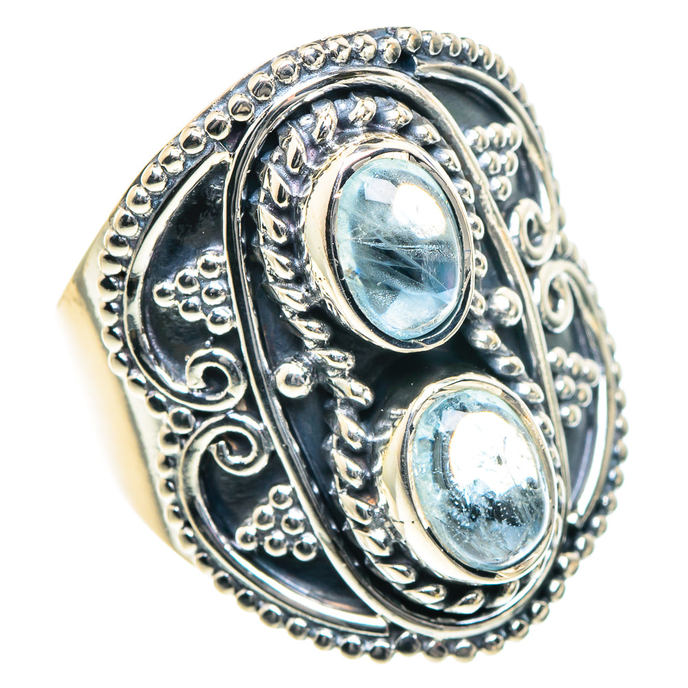 Aquamarine Rings handcrafted by Ana Silver Co - RING93413