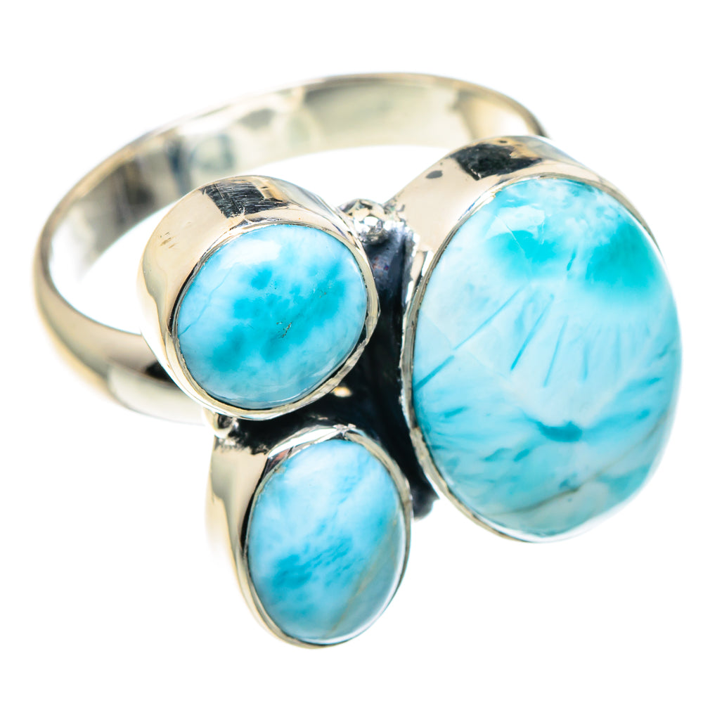 Larimar Rings handcrafted by Ana Silver Co - RING93419