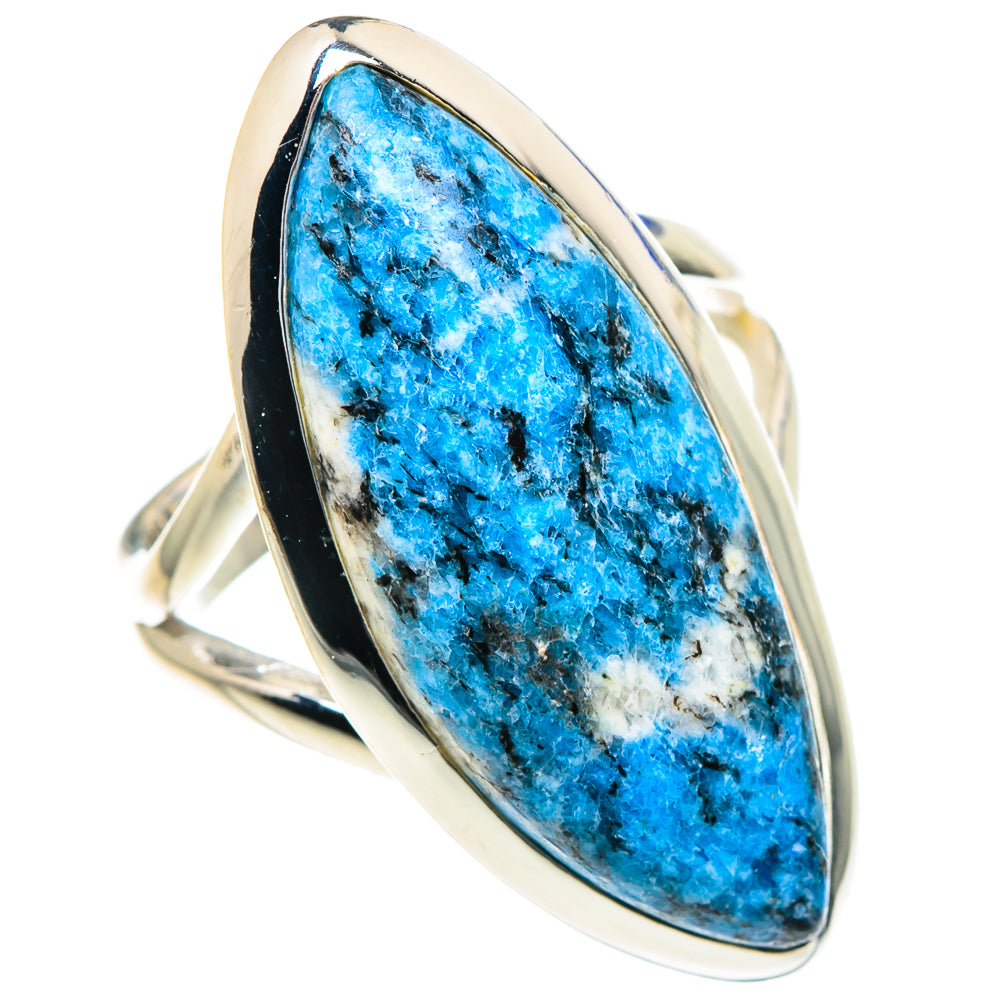 K2 Blue Azurite Rings handcrafted by Ana Silver Co - RING93428