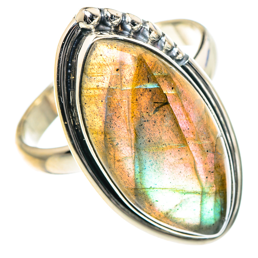 Labradorite Rings handcrafted by Ana Silver Co - RING93431