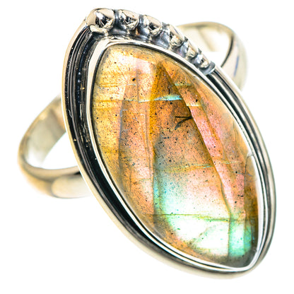 Labradorite Rings handcrafted by Ana Silver Co - RING93431