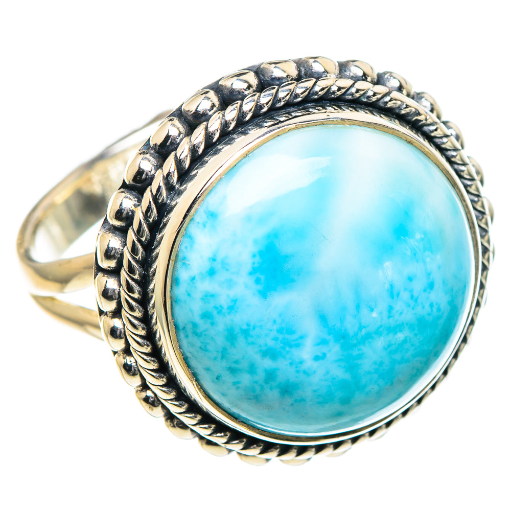 Larimar Rings handcrafted by Ana Silver Co - RING93433