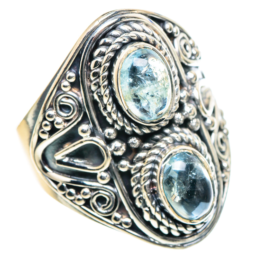 Aquamarine Rings handcrafted by Ana Silver Co - RING93434