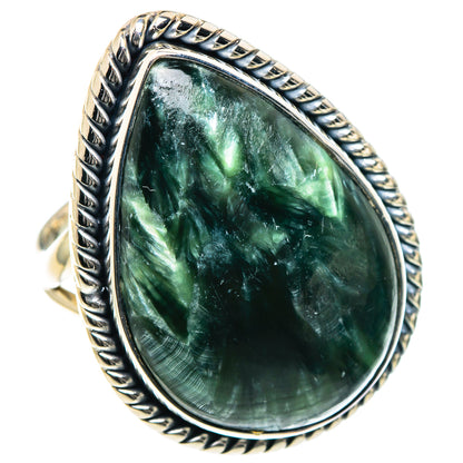 Seraphinite Rings handcrafted by Ana Silver Co - RING93444