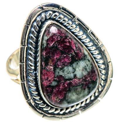 Russian Eudialyte Rings handcrafted by Ana Silver Co - RING93457