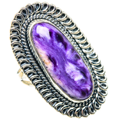 Charoite Rings handcrafted by Ana Silver Co - RING93460