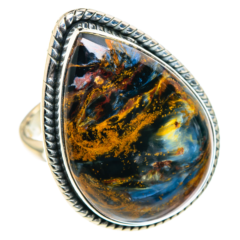 Golden Pietersite Rings handcrafted by Ana Silver Co - RING93463