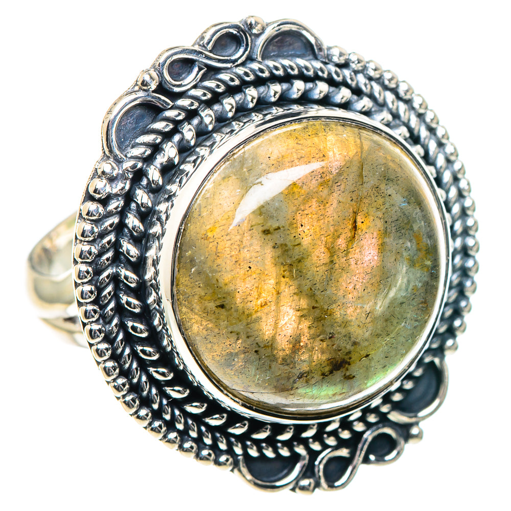 Labradorite Rings handcrafted by Ana Silver Co - RING93477