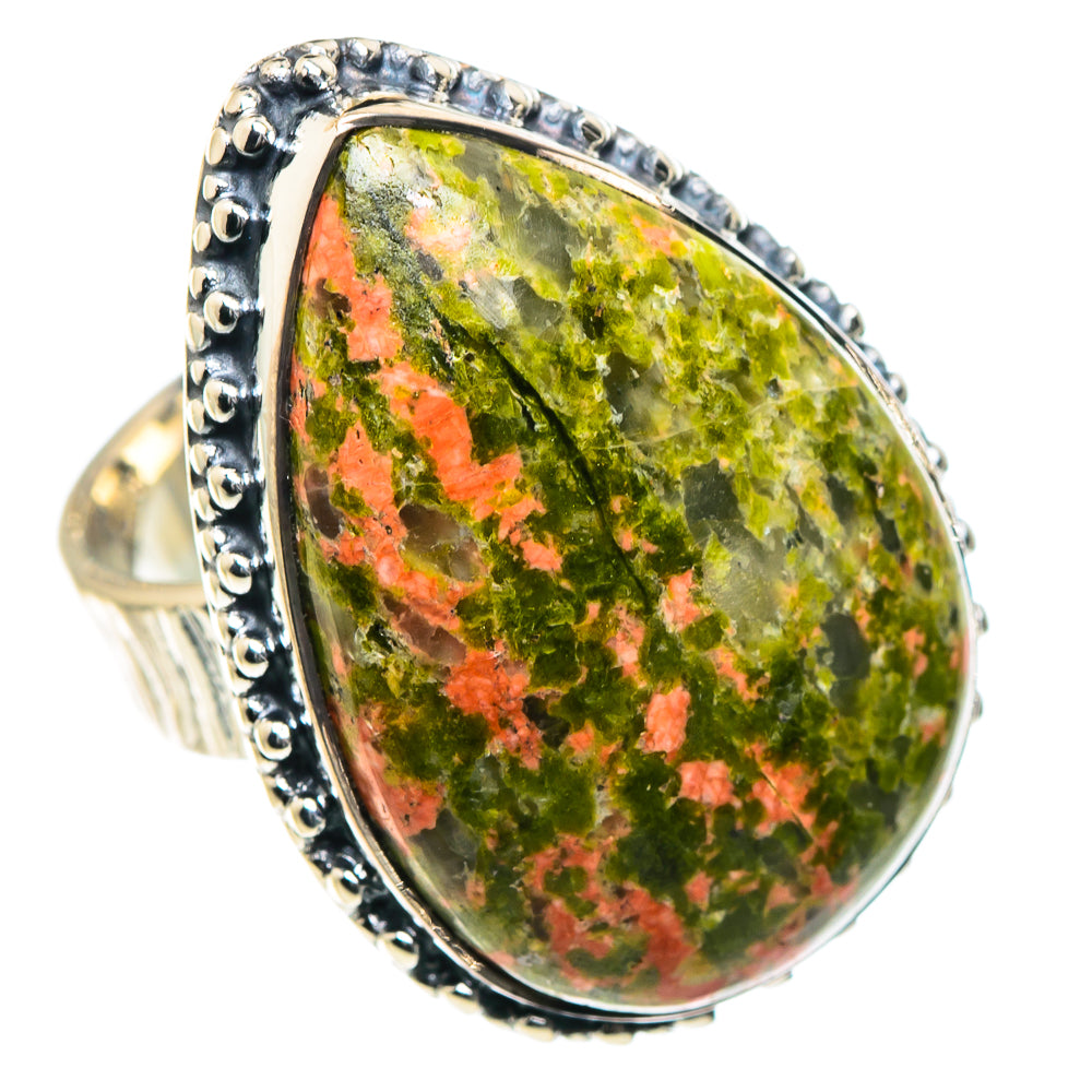 Unakite Rings handcrafted by Ana Silver Co - RING93478