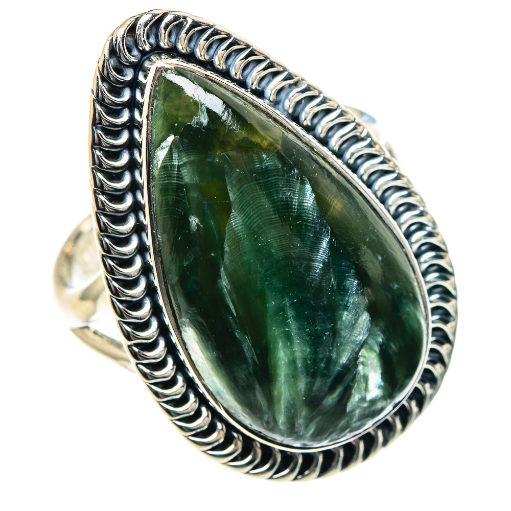 Seraphinite Rings handcrafted by Ana Silver Co - RING93479