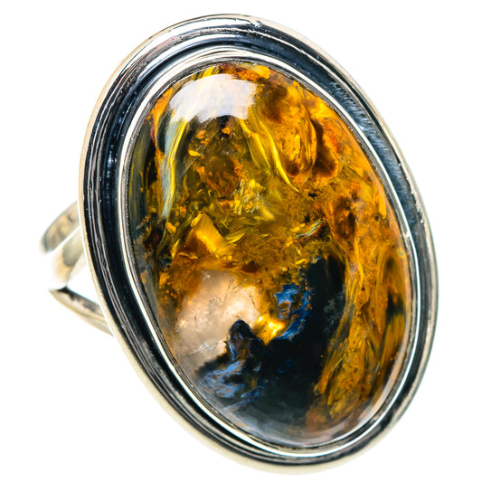 Golden Pietersite Rings handcrafted by Ana Silver Co - RING93485