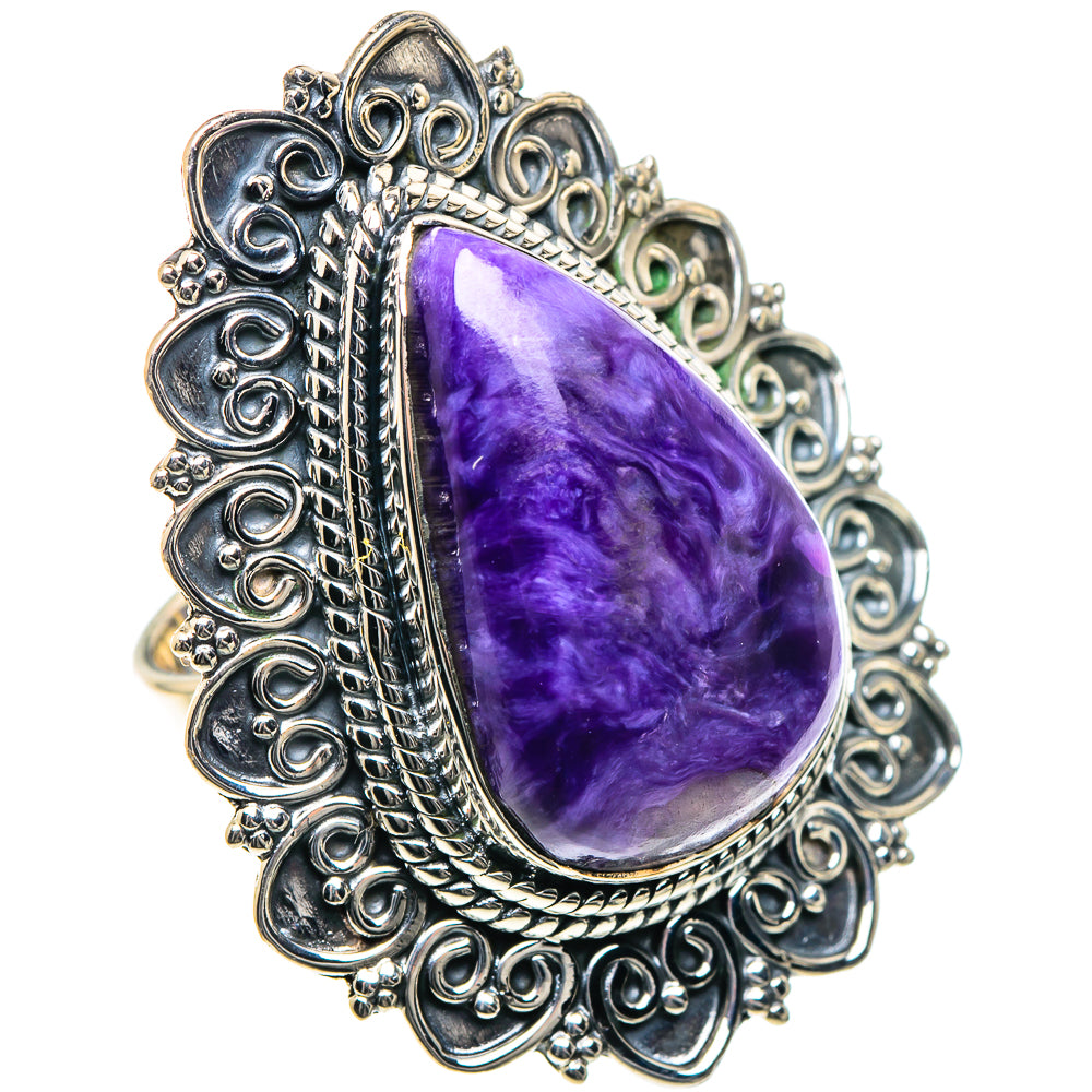Charoite Rings handcrafted by Ana Silver Co - RING93497
