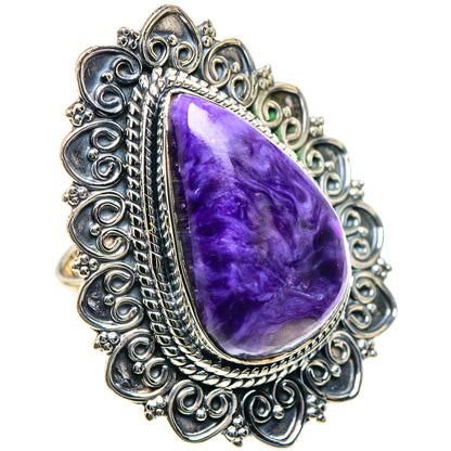 Charoite Rings handcrafted by Ana Silver Co - RING93497