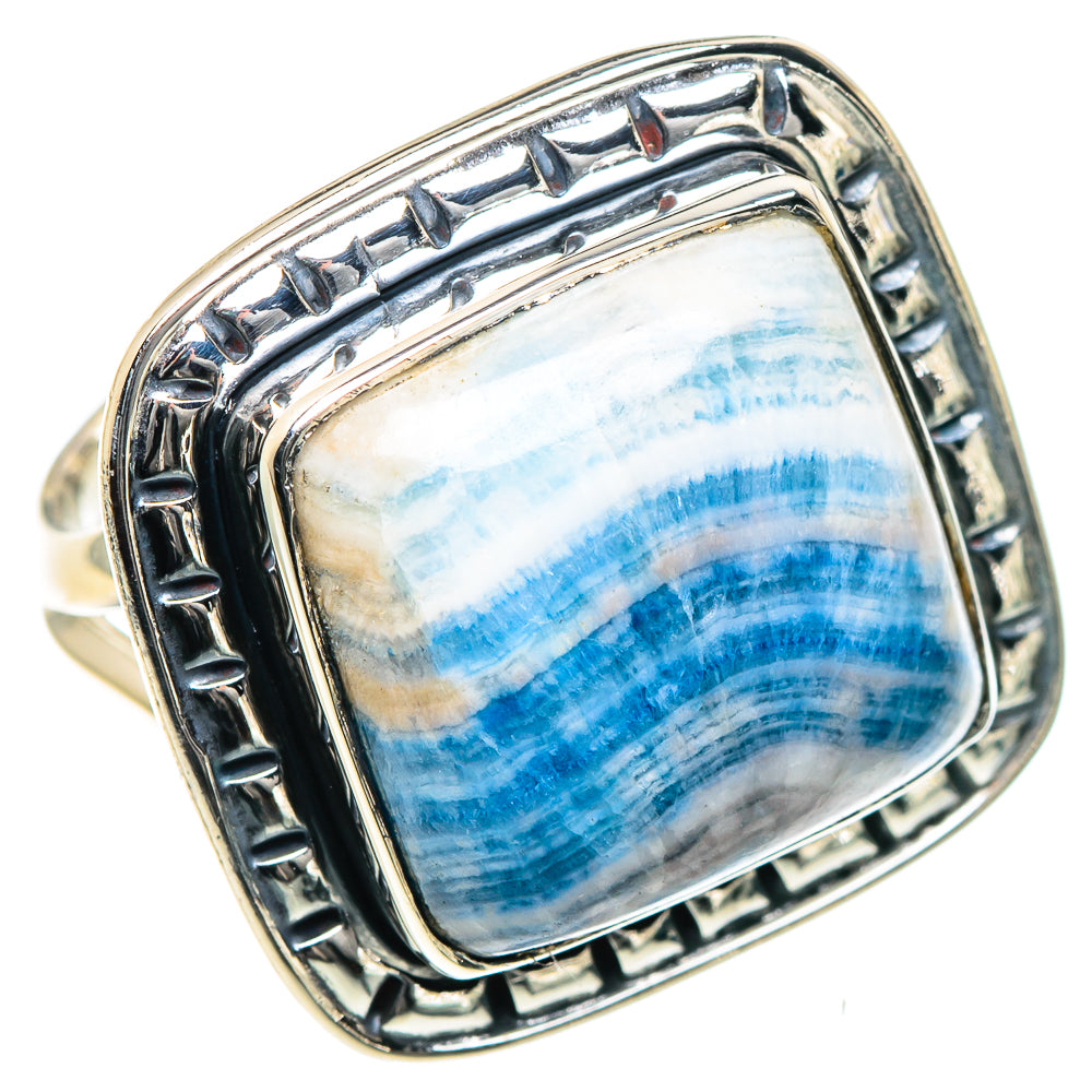 Blue Scheelite Rings handcrafted by Ana Silver Co - RING93509