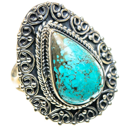 Tibetan Turquoise Rings handcrafted by Ana Silver Co - RING93512