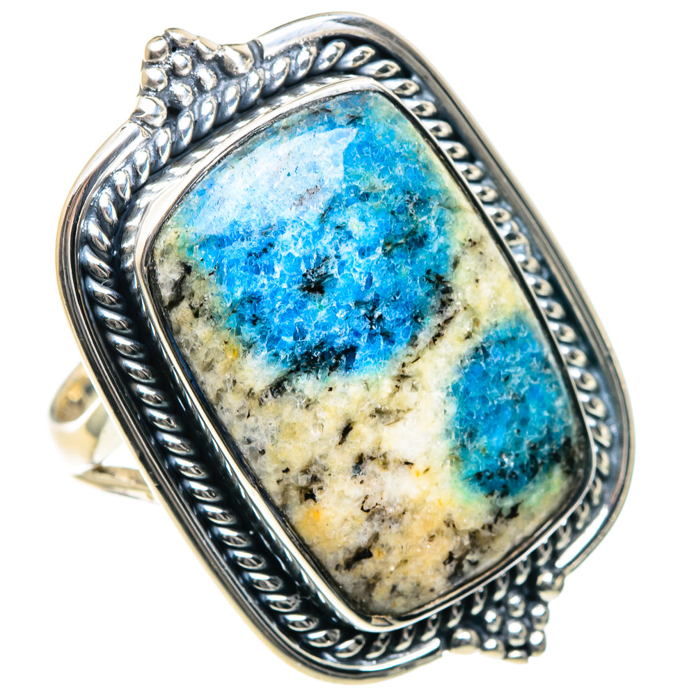 K2 Blue Azurite Rings handcrafted by Ana Silver Co - RING93514 - Photo 2
