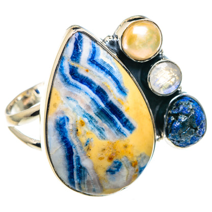 Blue Scheelite Rings handcrafted by Ana Silver Co - RING93515