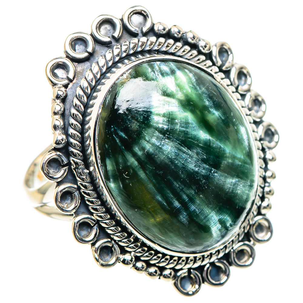 Seraphinite Rings handcrafted by Ana Silver Co - RING93520