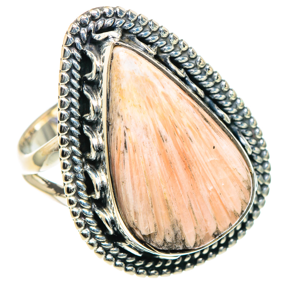 Scolecite Rings handcrafted by Ana Silver Co - RING93528