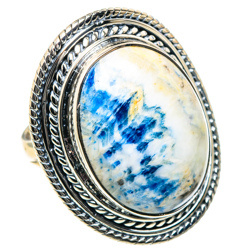 Blue Scheelite Rings handcrafted by Ana Silver Co - RING93541
