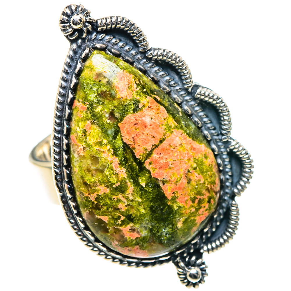 Unakite Rings handcrafted by Ana Silver Co - RING93543