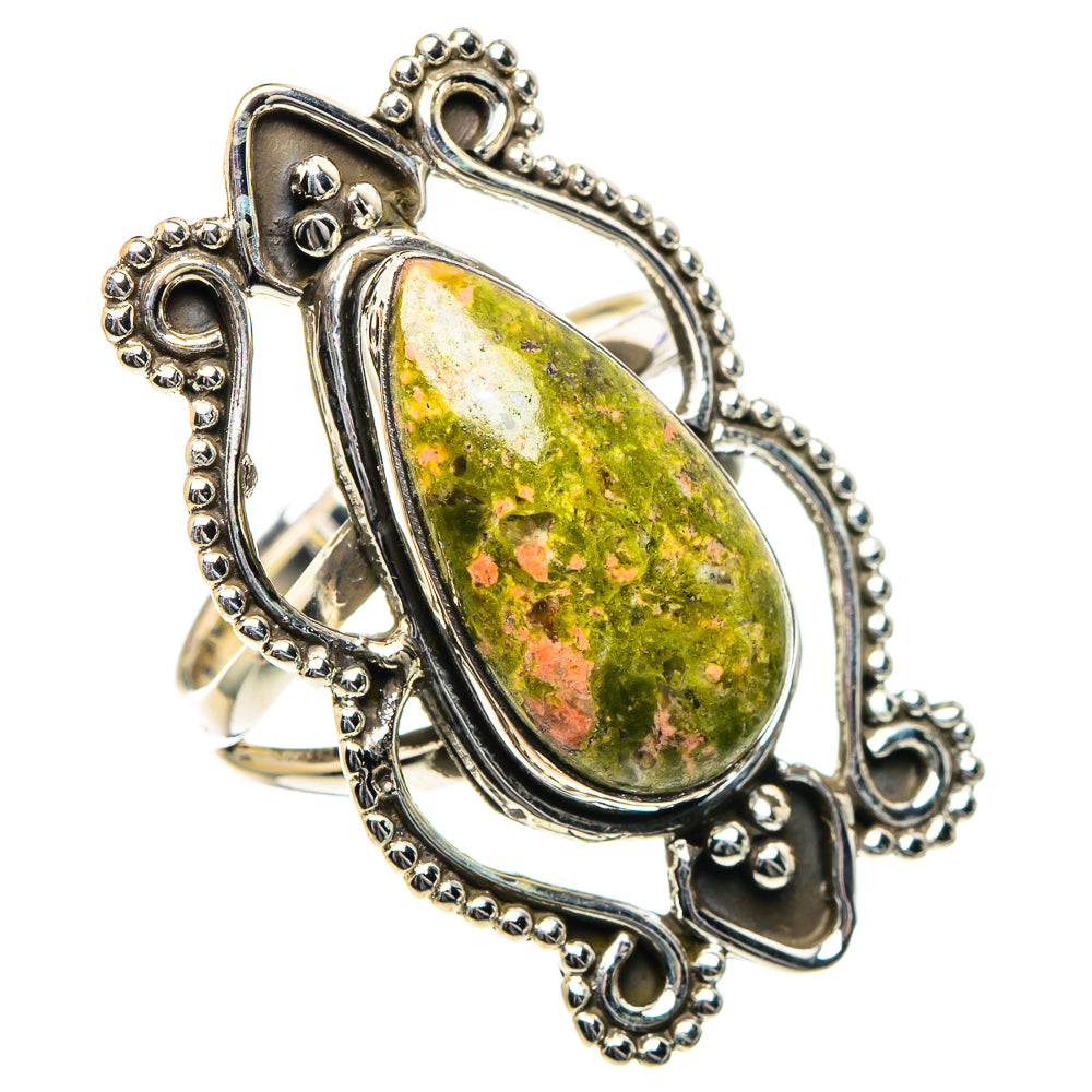 Unakite Rings handcrafted by Ana Silver Co - RING93545