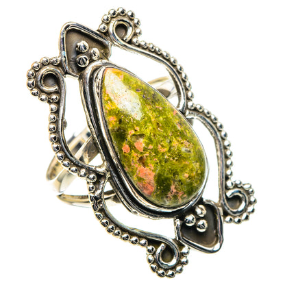 Unakite Rings handcrafted by Ana Silver Co - RING93545