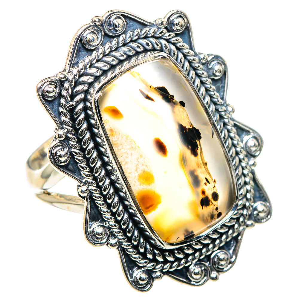Montana Agate Rings handcrafted by Ana Silver Co - RING93548