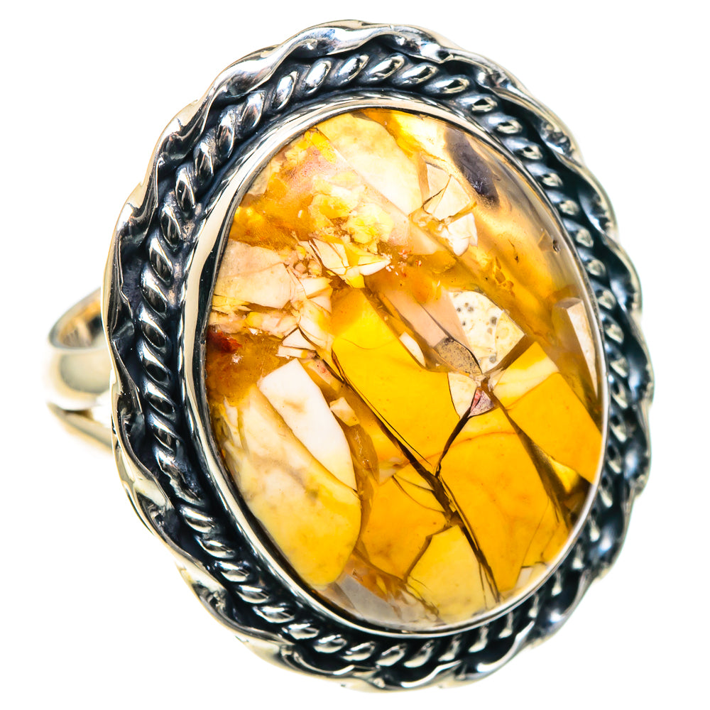 Brecciated Mookaite Rings handcrafted by Ana Silver Co - RING93550 - Photo 2