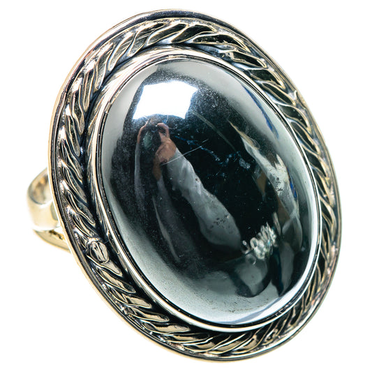 Hematite Rings handcrafted by Ana Silver Co - RING93560