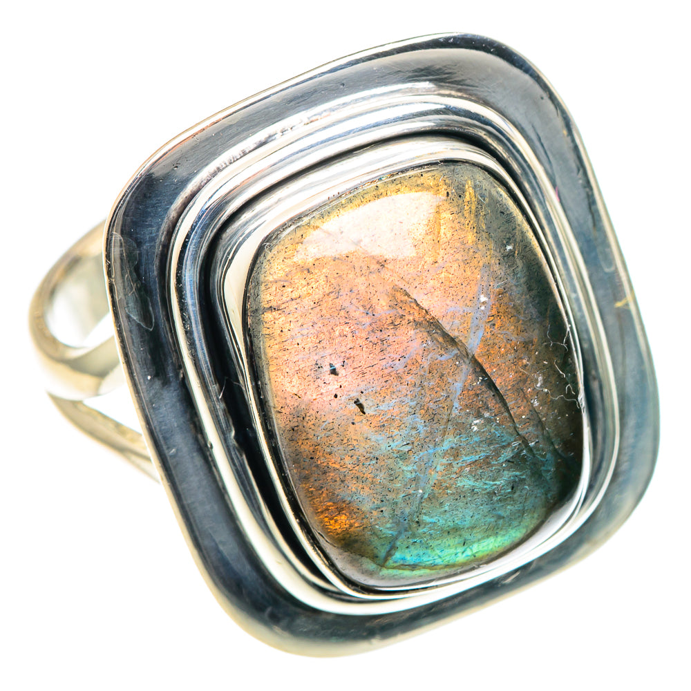 Labradorite Rings handcrafted by Ana Silver Co - RING93561