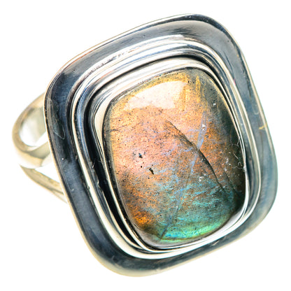 Labradorite Rings handcrafted by Ana Silver Co - RING93561