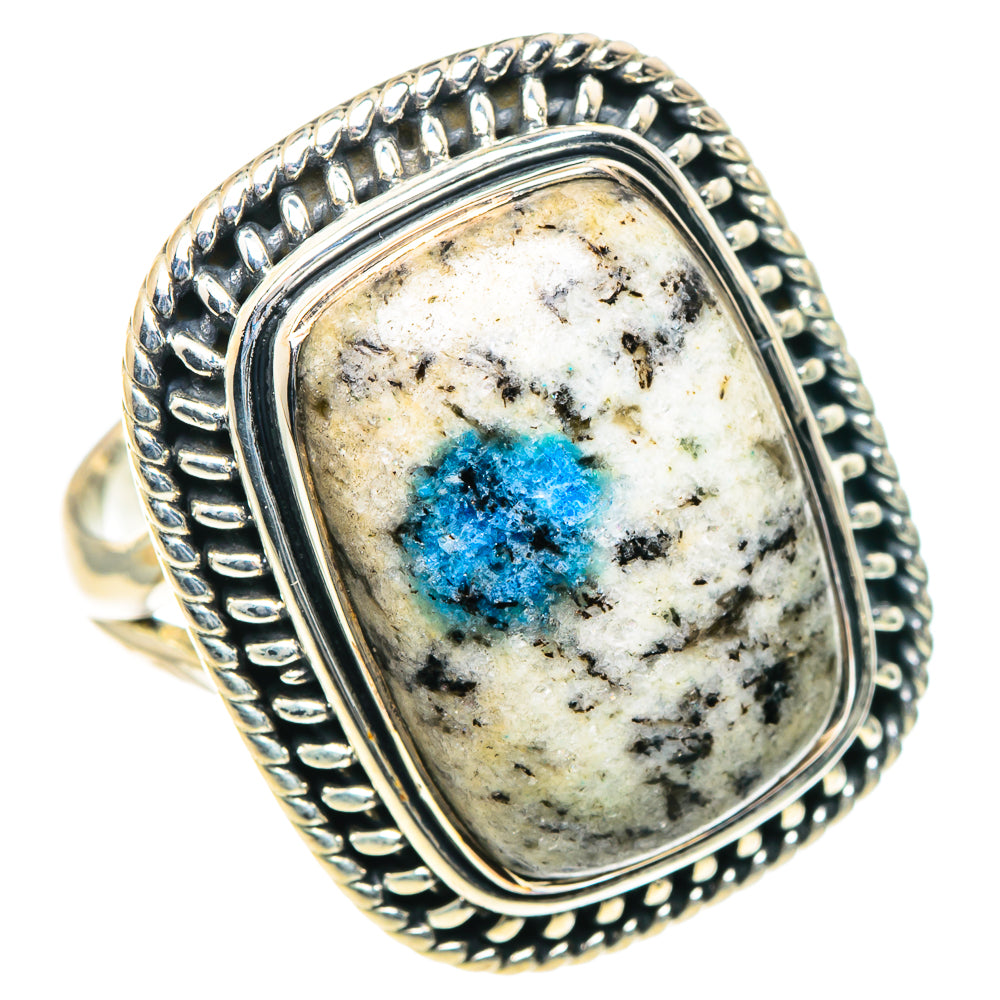 K2 Blue Azurite Rings handcrafted by Ana Silver Co - RING93565 - Photo 2