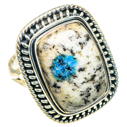 K2 Blue Azurite Rings handcrafted by Ana Silver Co - RING93565 - Photo 2